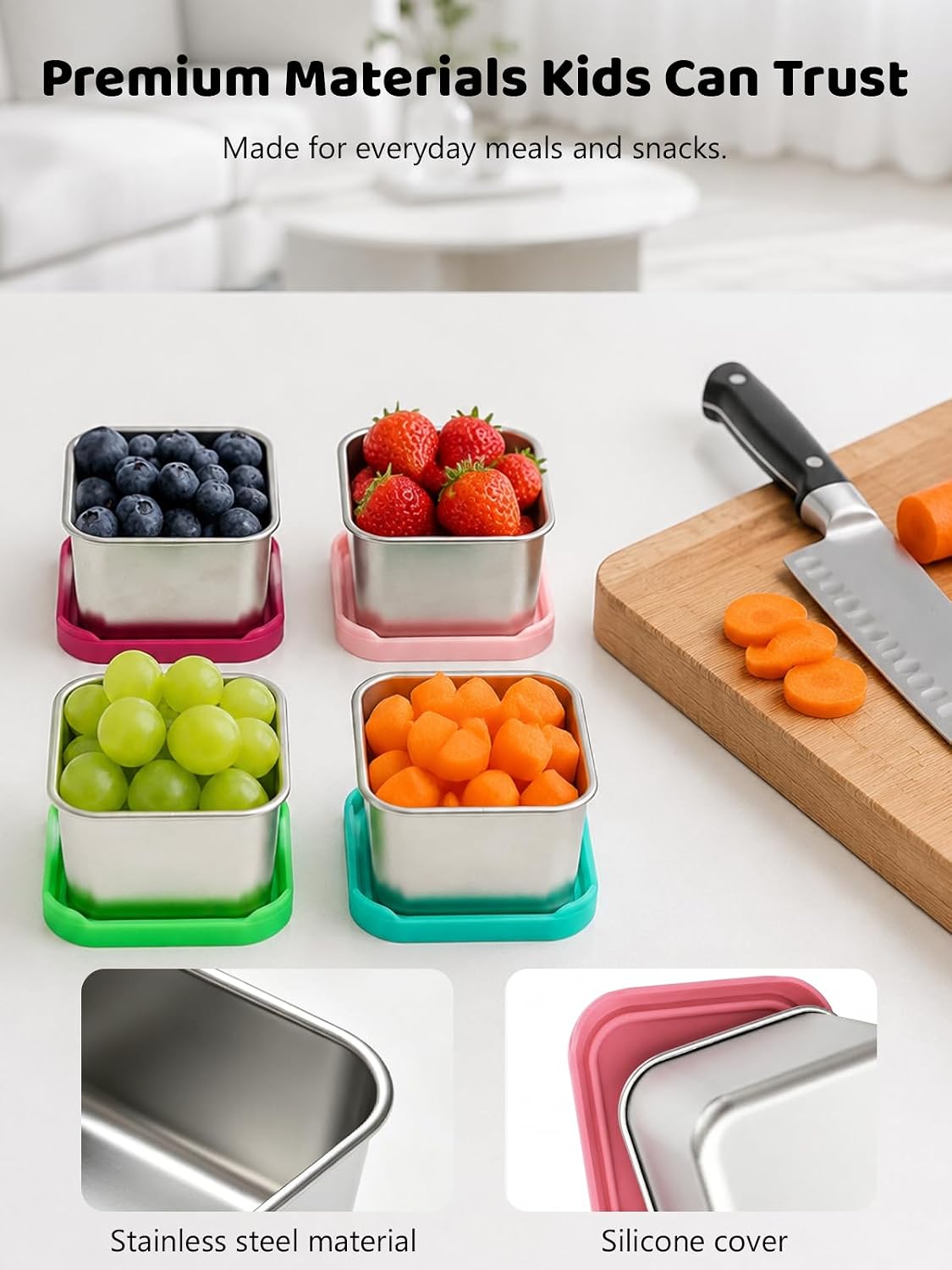 Thumbnail 4 de HTEVW 6oz Stainless Snack Containers