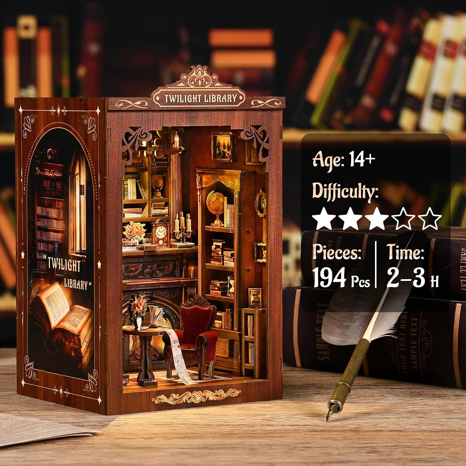 Thumbnail 2 de Book Nook Kit DIY 3D Puzzles