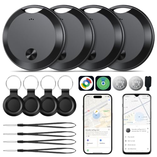 Detalle de 2026 Smart Tracker Tags di aowoka: localizzatore Bluetooth IP68, batteria sostituibile, Find My e Funzioni Trova