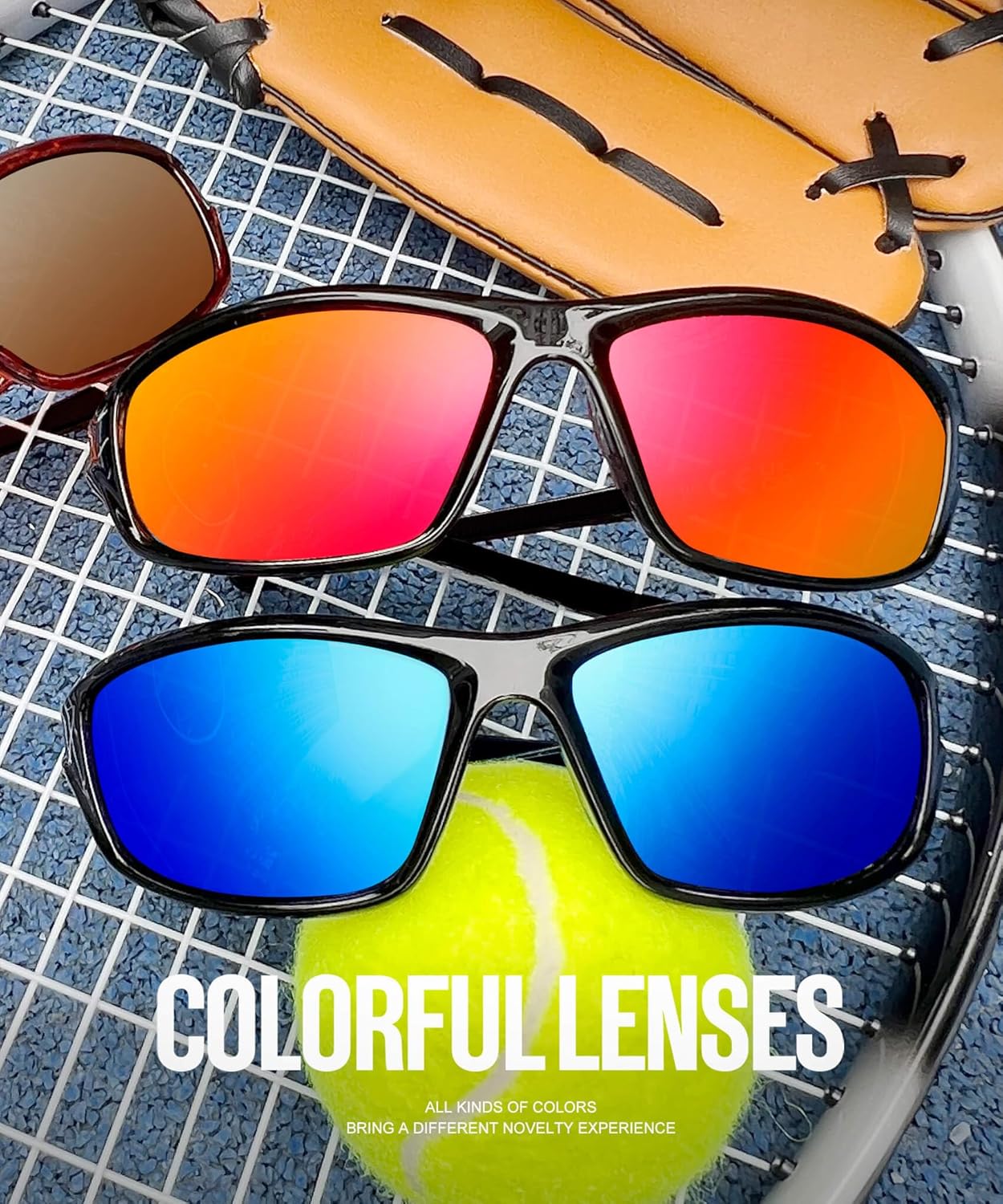 Thumbnail 2 de KALIYADI 4 Pack Polarized Sports Sunglasses for Men (UV400) — Fishing, Driving, Cycling