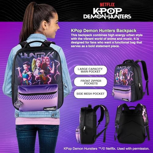 Thumbnail 6 de AI ACCESSORY INNOVATIONS Huntrix 16” Backpack for Girls (Rumi, Zoey & Mira)