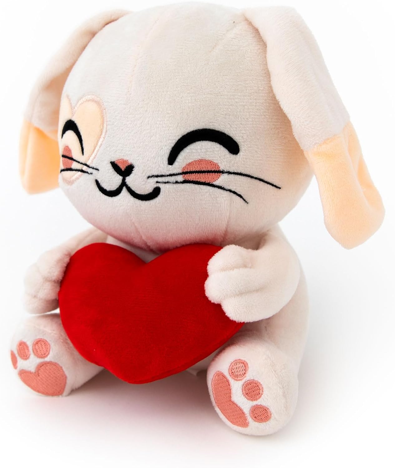 Detalle de Mr. Wonderful – Peluche Lapin avec Cœur : douceur et gaieté pour un cadeau romantique