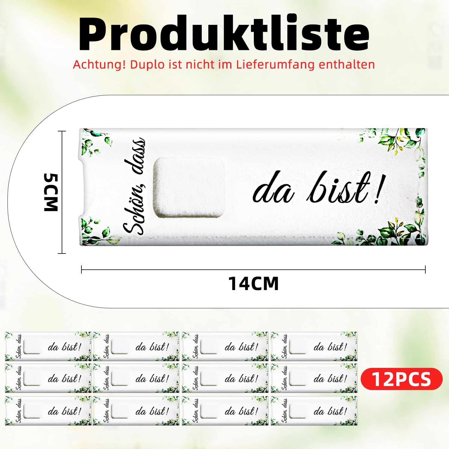 Thumbnail 5 de Giftota 12-teiliges Geschenkset „Schön, dass du da bist“ (ohne Schokolade) im Eukalyptus-Design