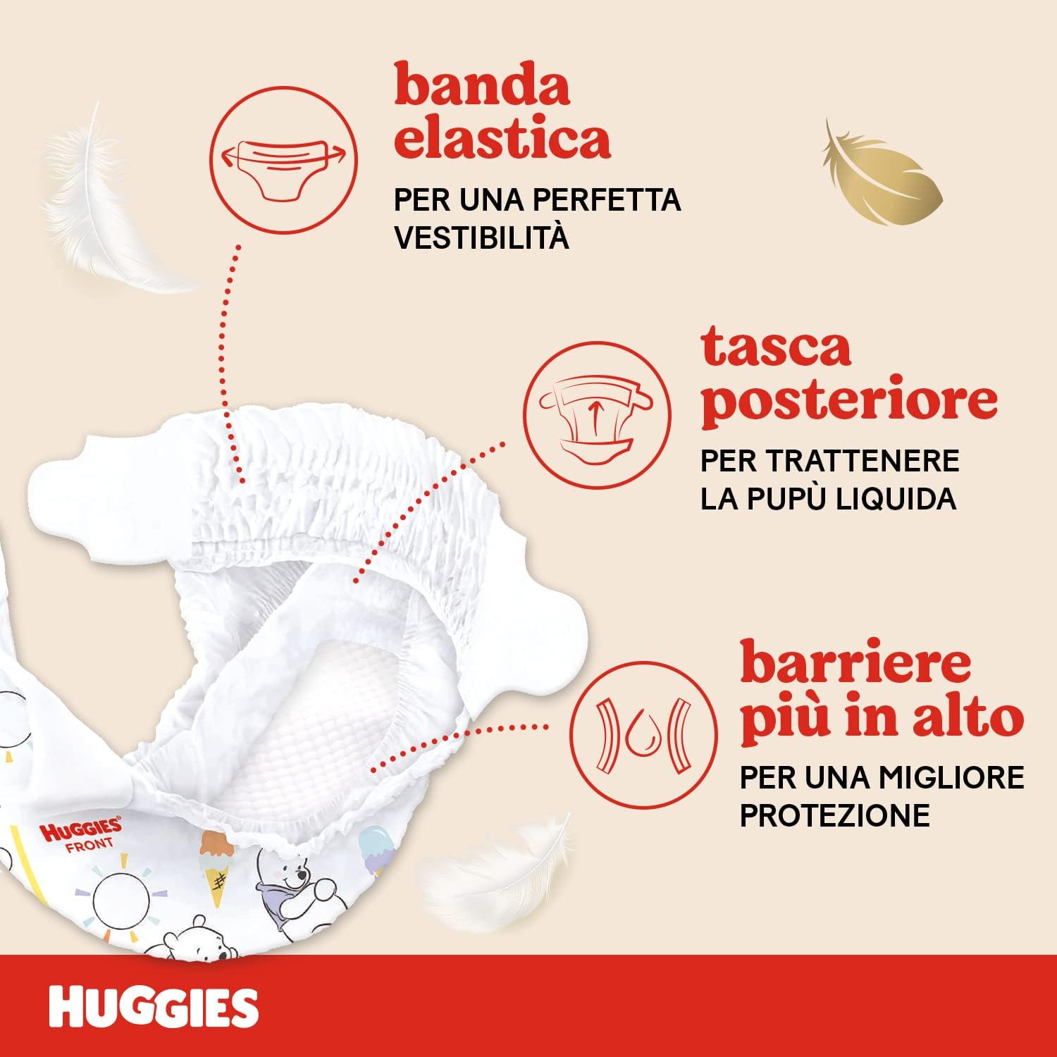 Thumbnail 1 de Huggies Extra Care Bebé Taglia 1 (2-5 Kg) Winnie The Pooh – 28 Pz