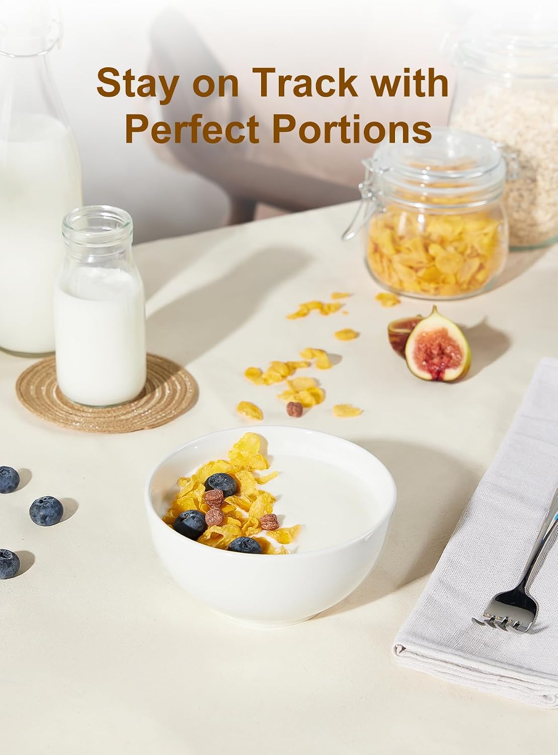 Detalle de Yedio Ceramic Soup Bowls 17 oz