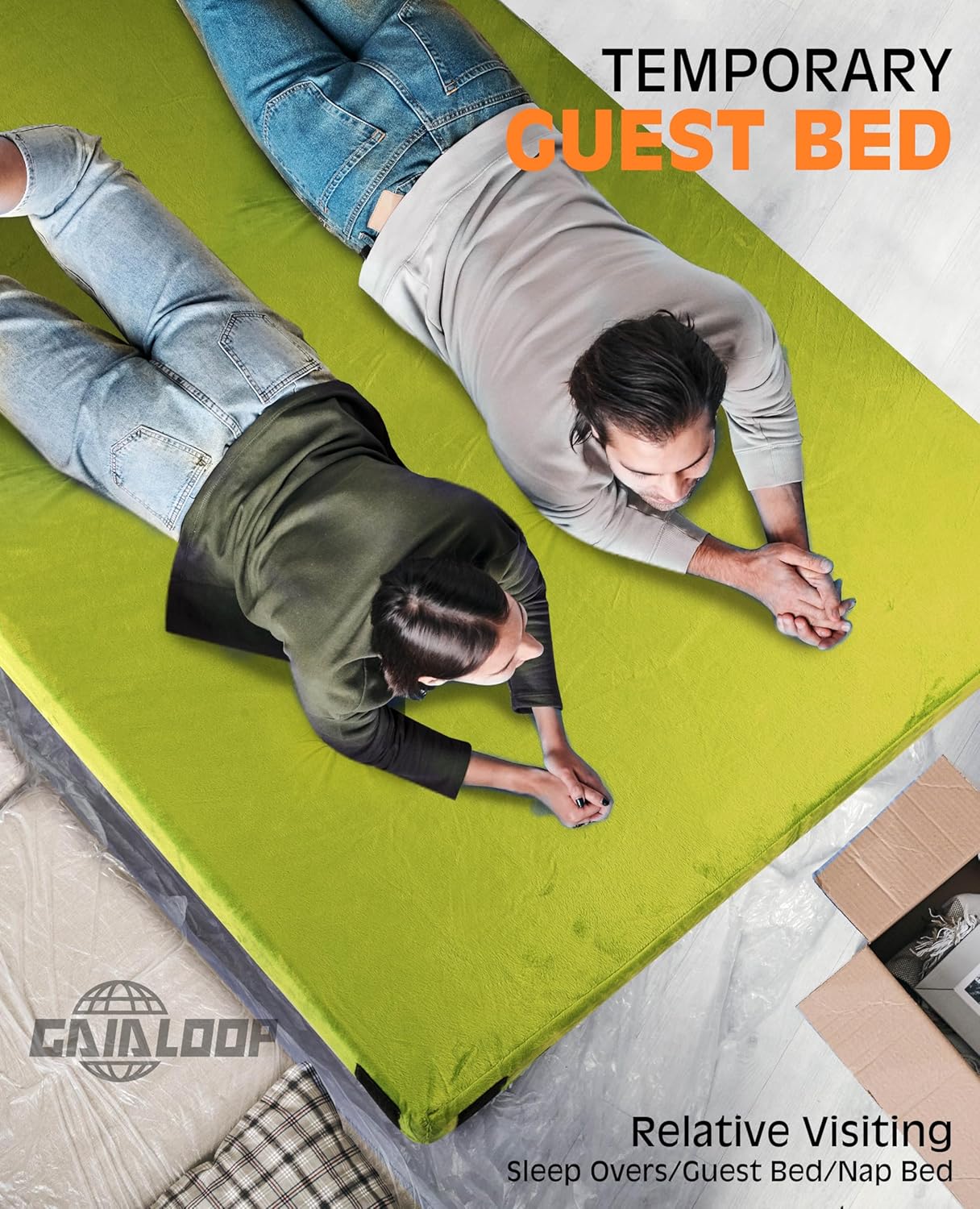 Thumbnail 3 de Extra Thick GAIALOOP 4 Inch Memory Foam Camping Mattress