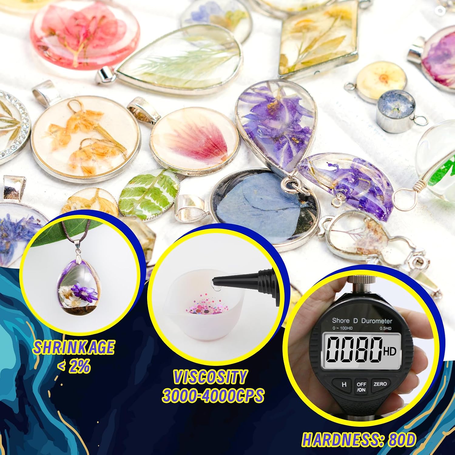 Thumbnail 4 de UV Harz 100g – Upgrade UV Resin kristallklar, geruchsarm, für DIY, Schmuck, Gießen & Beschichten