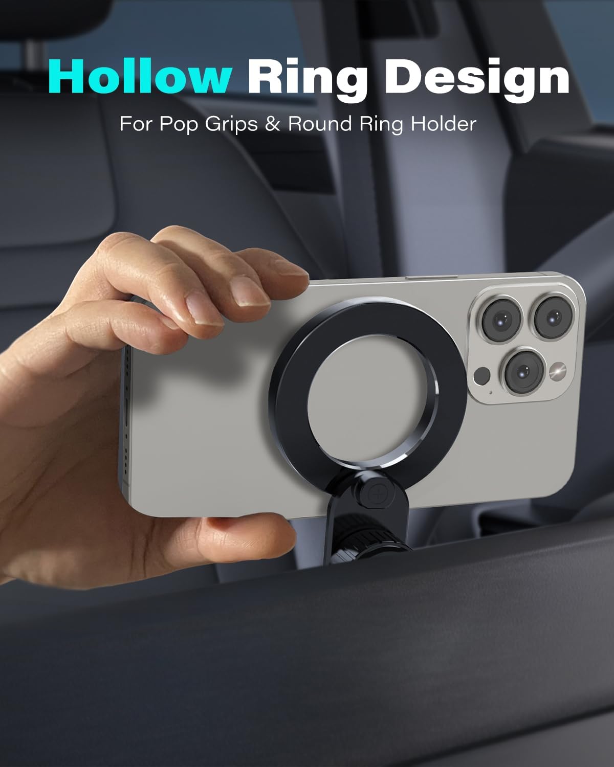 Thumbnail 2 de 1Zero for MagSafe CD Phone Holder 17-magnet car mount