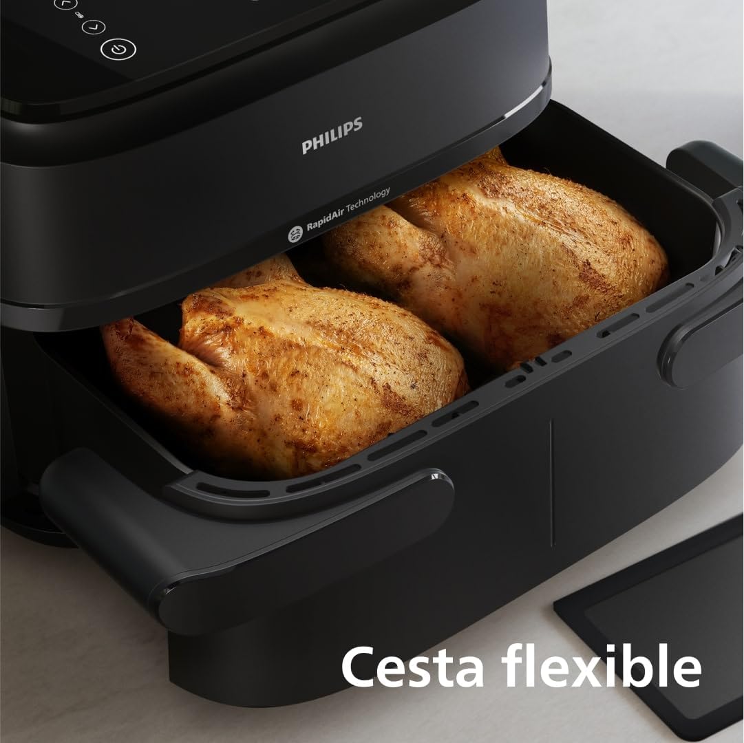 Detalle 1 de Philips Dual Basket Airfryer Serie 1000 🍟 Cocina saludable y rápida