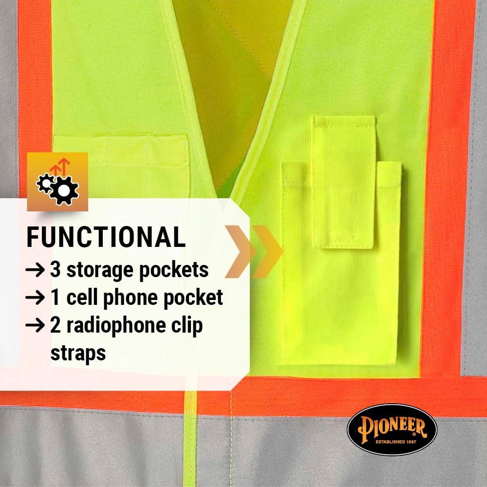 Thumbnail 4 de Pioneer safety vest, yellow