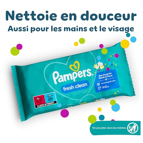 Thumbnail 1 de Pampers Fresh Clean Lingettes Bébé x1200 — douceur et simplicité pour la toilette quotidienne