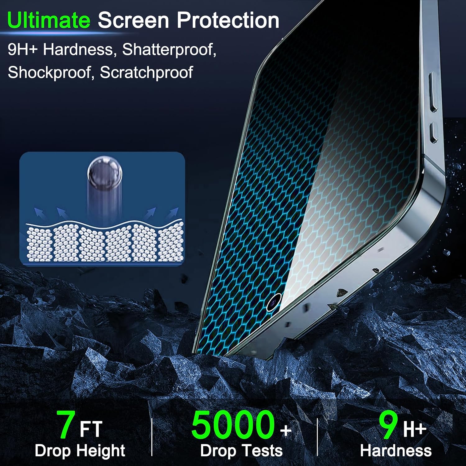 Thumbnail 6 de IMBZBK iPhone 15 6.1-Inch Privacy Screen Protector, 3+3 Pack