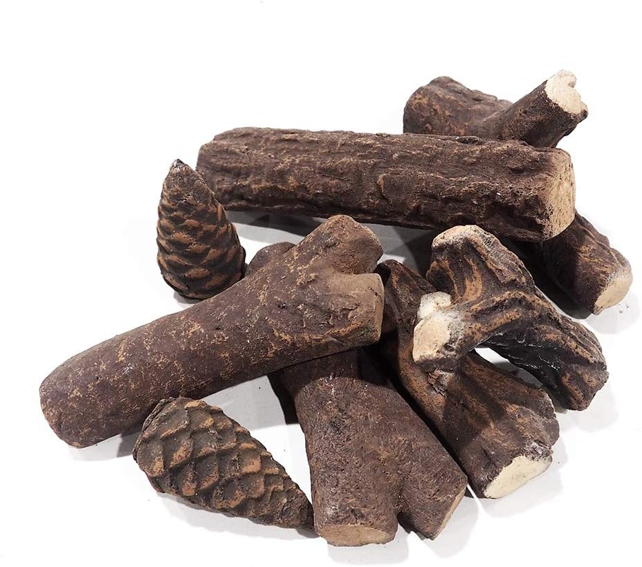 Thumbnail 1 de ART TO REAL Ceramic Pine Cone Logs 9 pcs