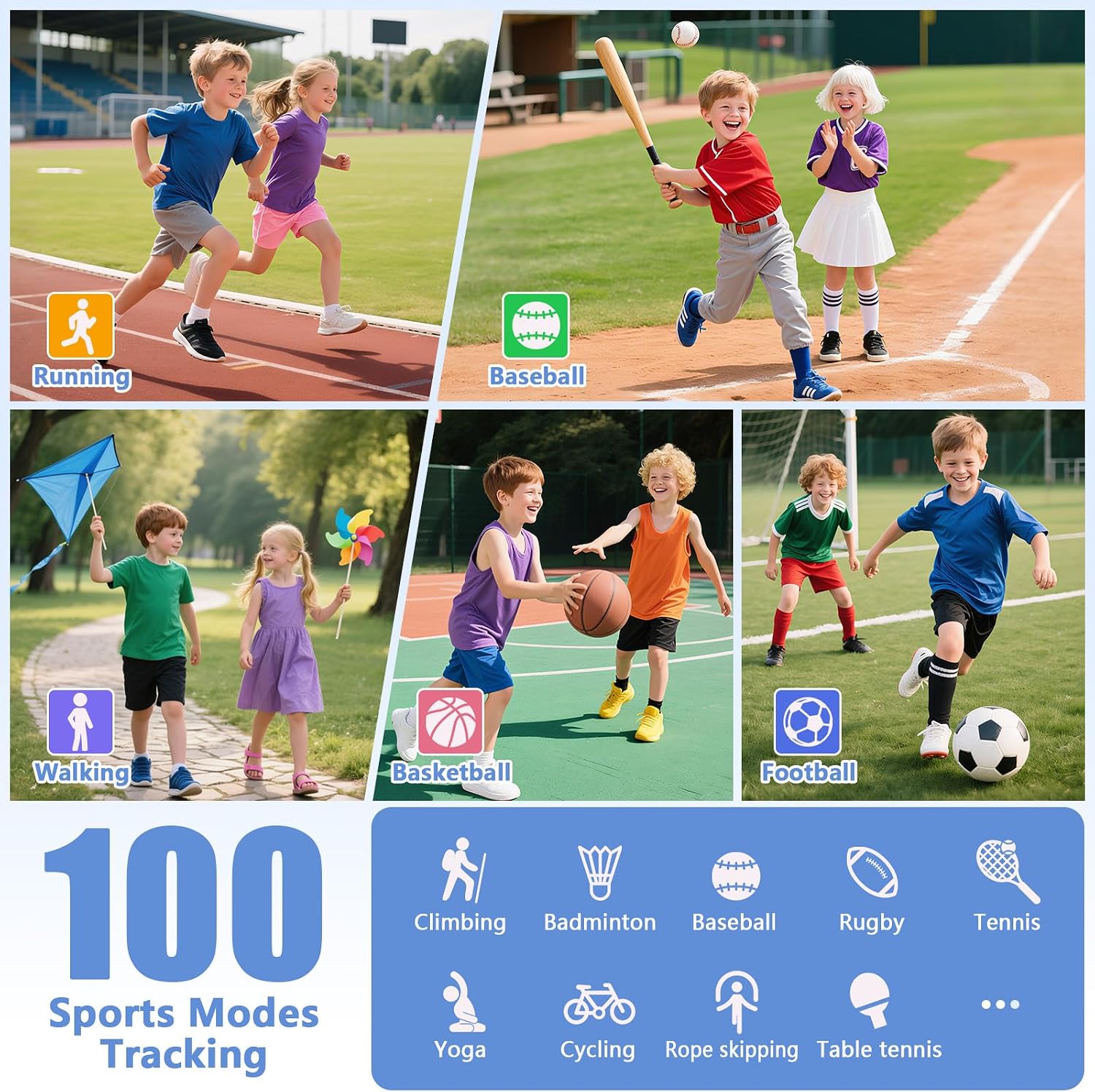 Detalle de Tynggko Kids Smart Watch 100 modes