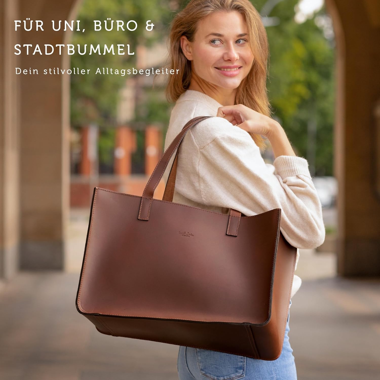 Thumbnail 6 de Gusti Leder Agatha Shopper 1 AirTag-Fach