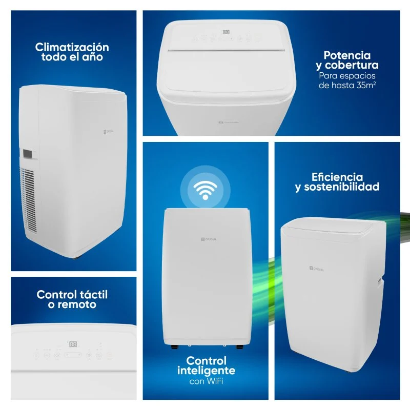 Thumbnail 3 de Aire Acondicionado Portátil Origial Airfeel 4000W WIFI con bomba de calor 4000 frigorias