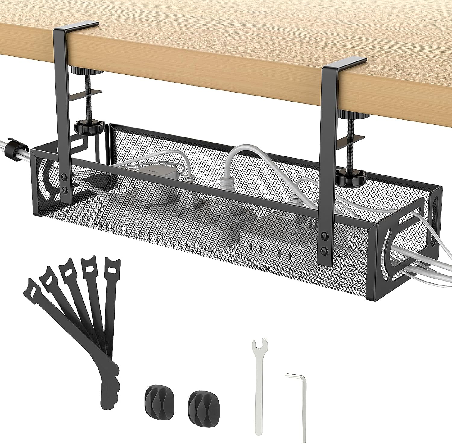 Thumbnail 6 de Under Desk Cable Management Tray 1 pack