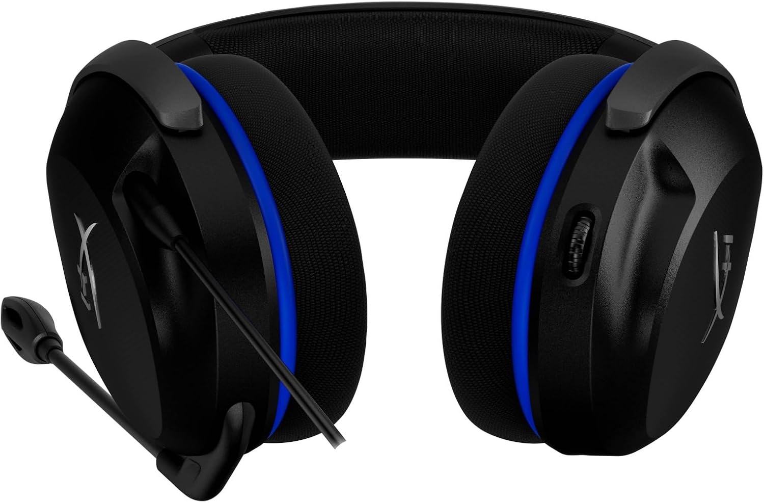 Detalle de HyperX Cloud Stinger II Core – Cuffie da gaming cablate 3,5 mm per PC e PlayStation (PS4/PS5), memory foam in tessuto, nero
