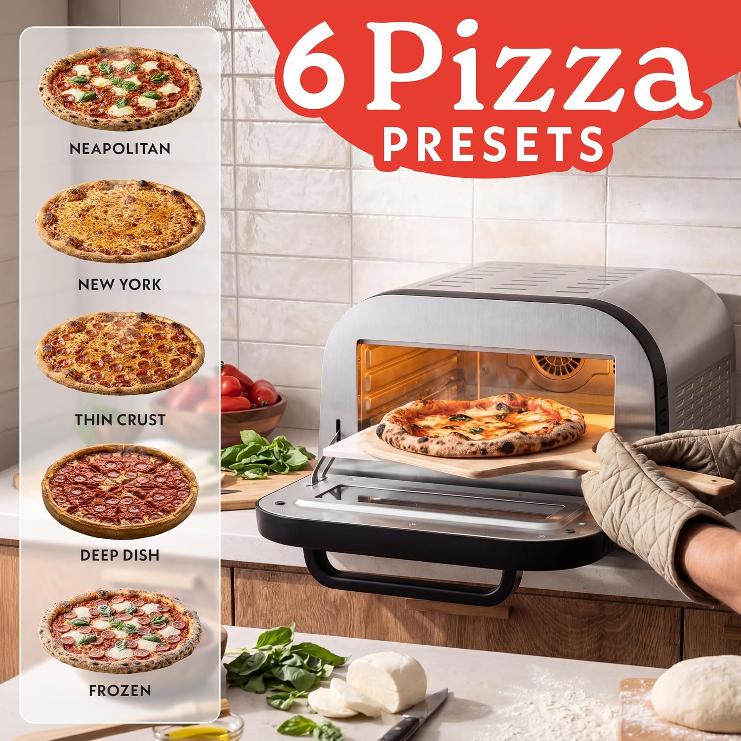 Thumbnail 1 de Gourmia Indoor Pizza Oven Air Fryer Toaster 1800W