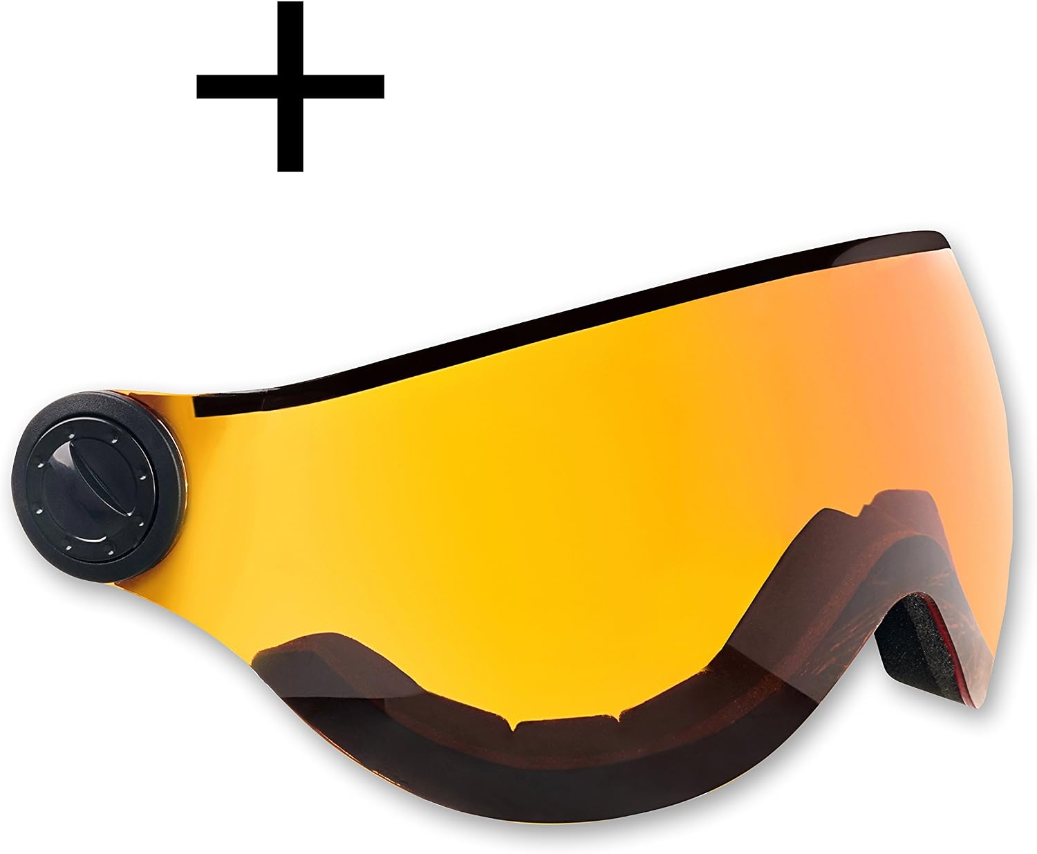 Detalle 2 de Black Crevice Arlberg Casque de Ski avec 2 visières – Mixte Adulte, Blanc, Taille S/M (54-57 cm)
