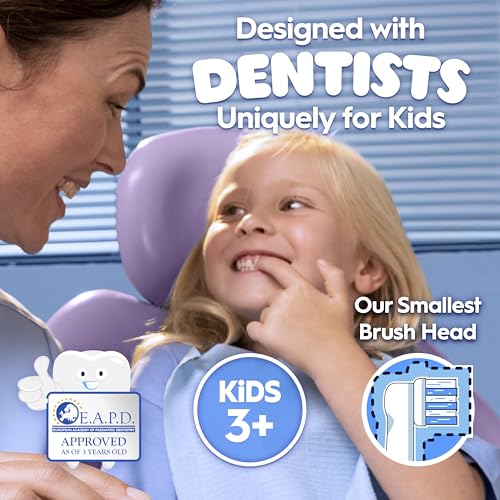 Detalle de Oral-B Pro Kids Disney Frozen Electric Toothbrush Heads (4 Count) – Extra Soft Bristles for Ages 3+