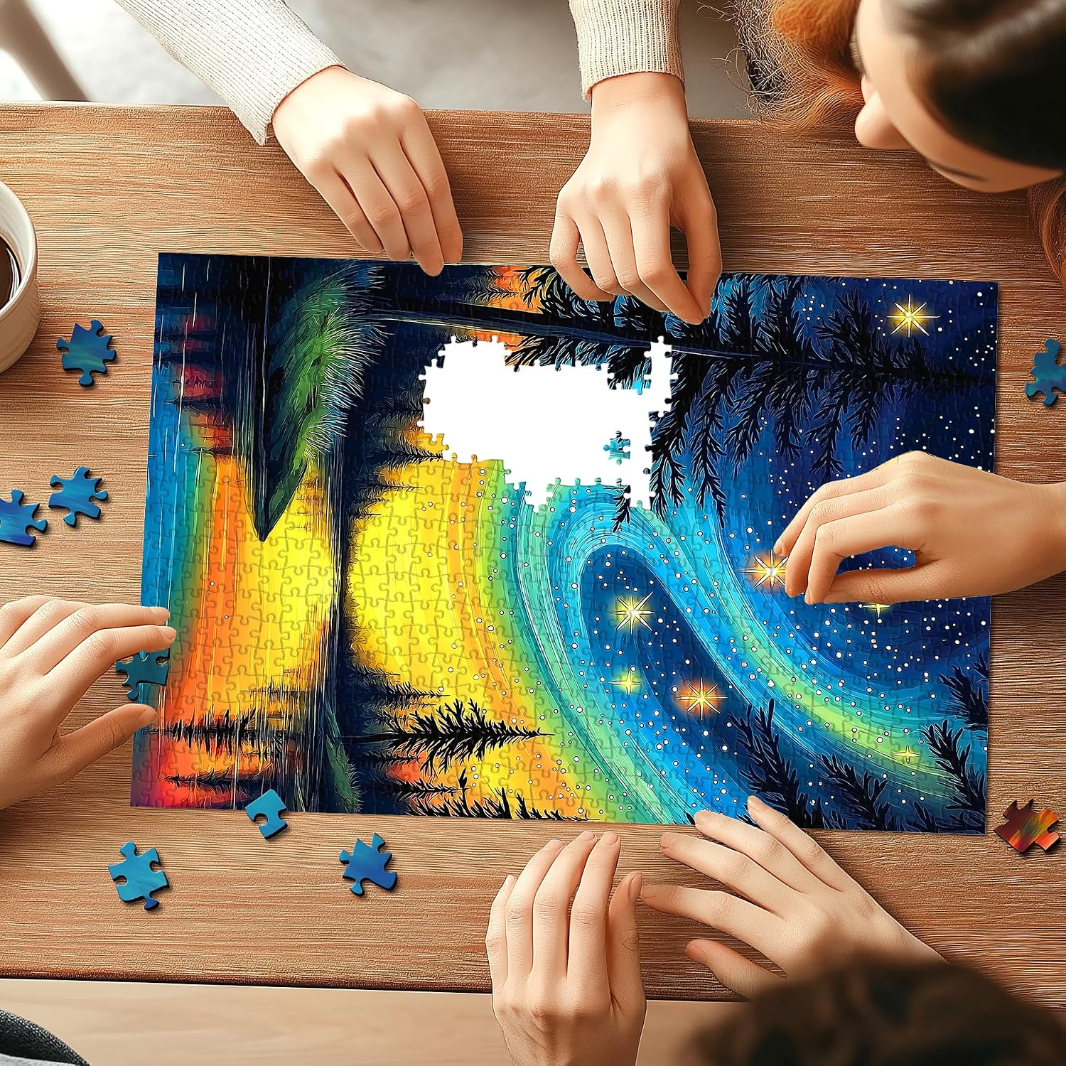 Thumbnail 6 de Northern Lights 1,000-Piece Puzzle for Adults