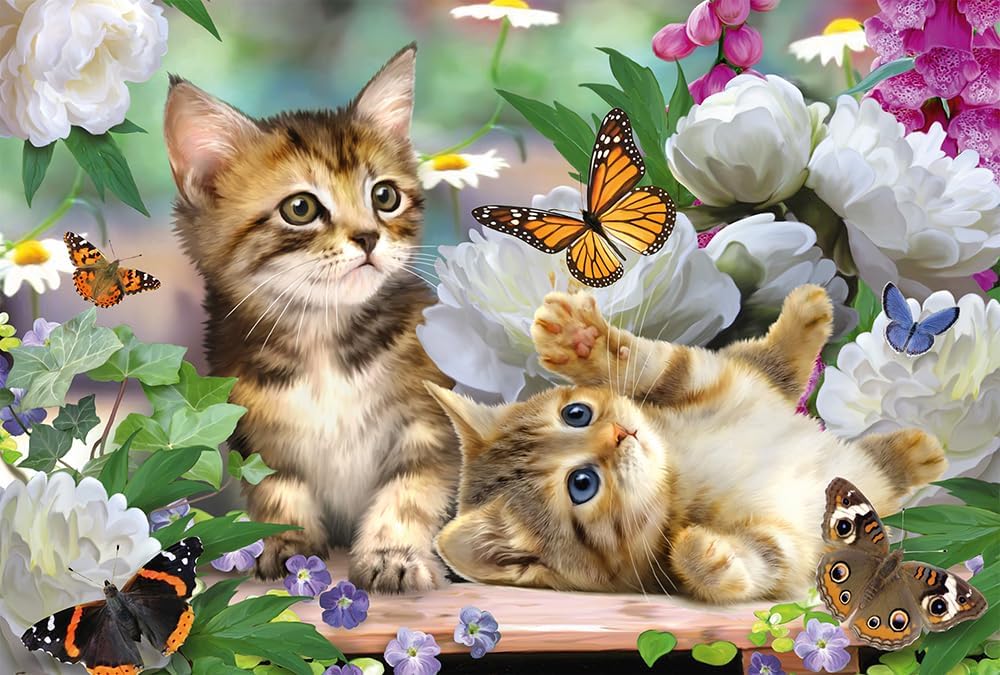 Detalle de Kinderpuzzle 150 Teile Verspielte Katzenbabys