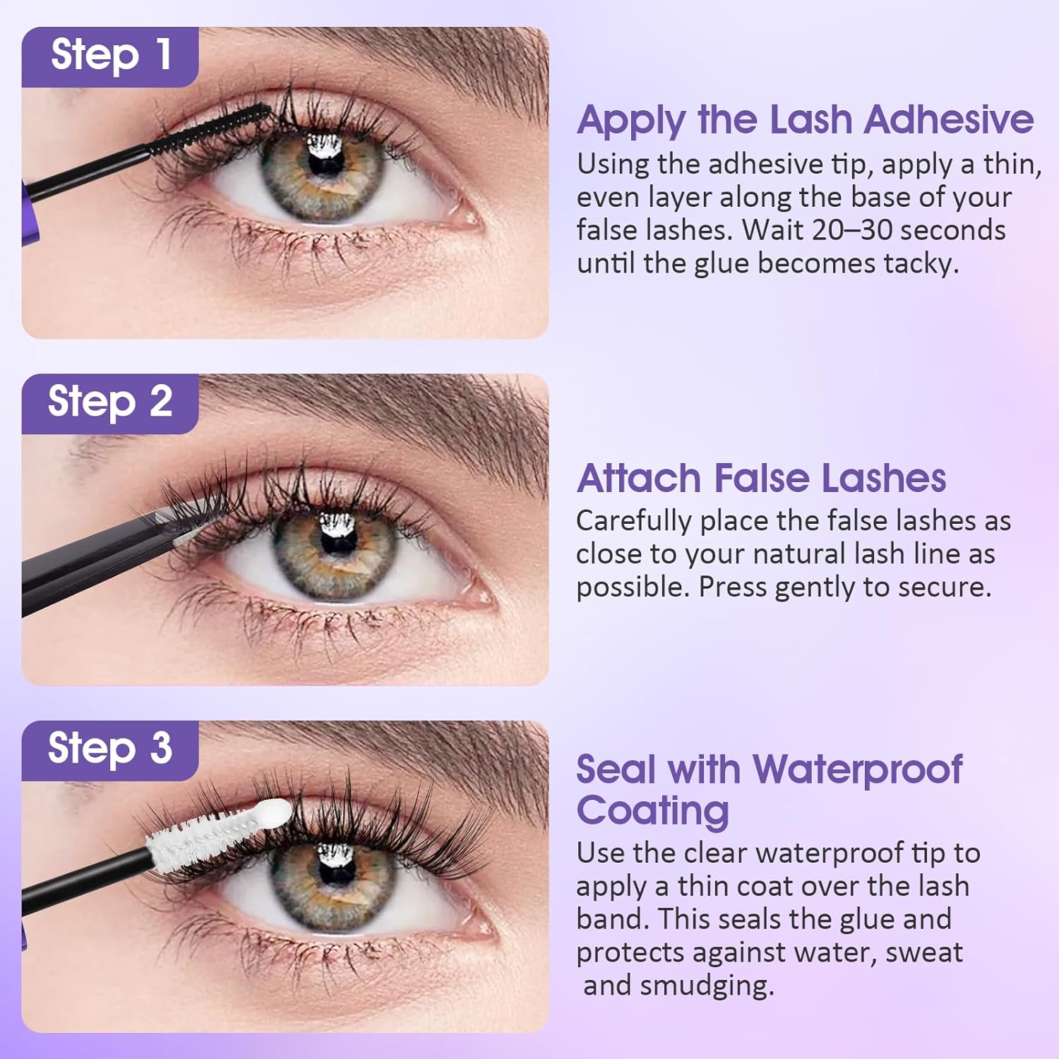Detalle de Eyelash Glue Lash Bond & Seal: 2-in-1 Adhesive for Lash Clusters & DIY Extensions