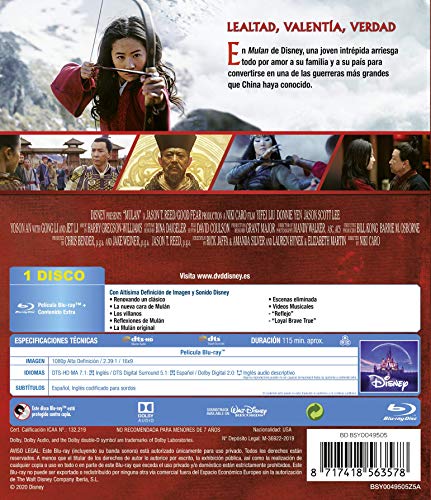 Detalle de Mulán Blu-ray 📀