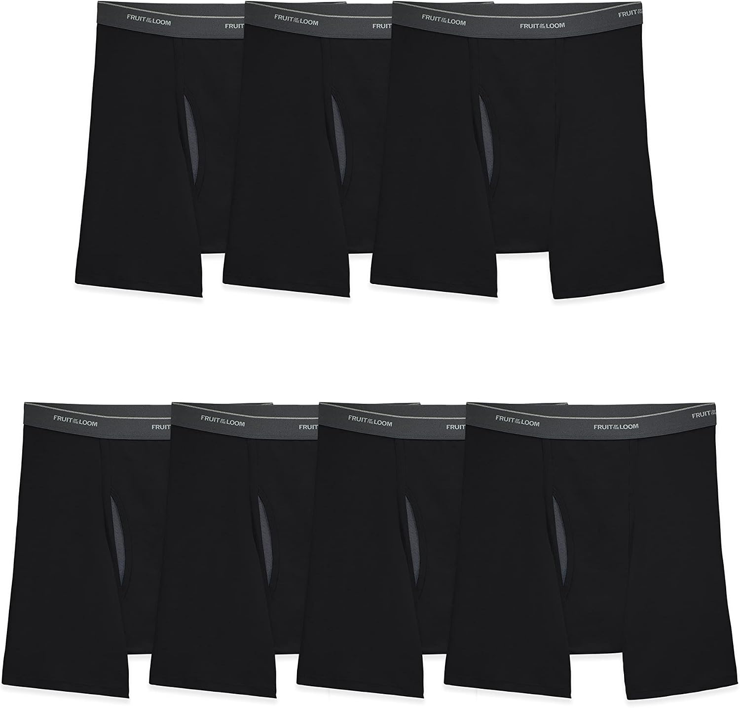 Detalle de Fruit of the Loom Men's Coolzone Boxer Briefs: 7-Pack Moisture-Wicking, Breathable