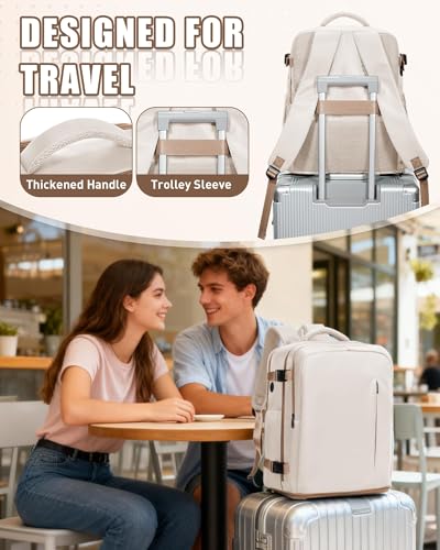 Thumbnail 6 de SZLX Mochila de viaje de cabina 40x30x20 (Ryanair/Vueling/Wizz Air) con apertura 180° y compartimentos para portátil