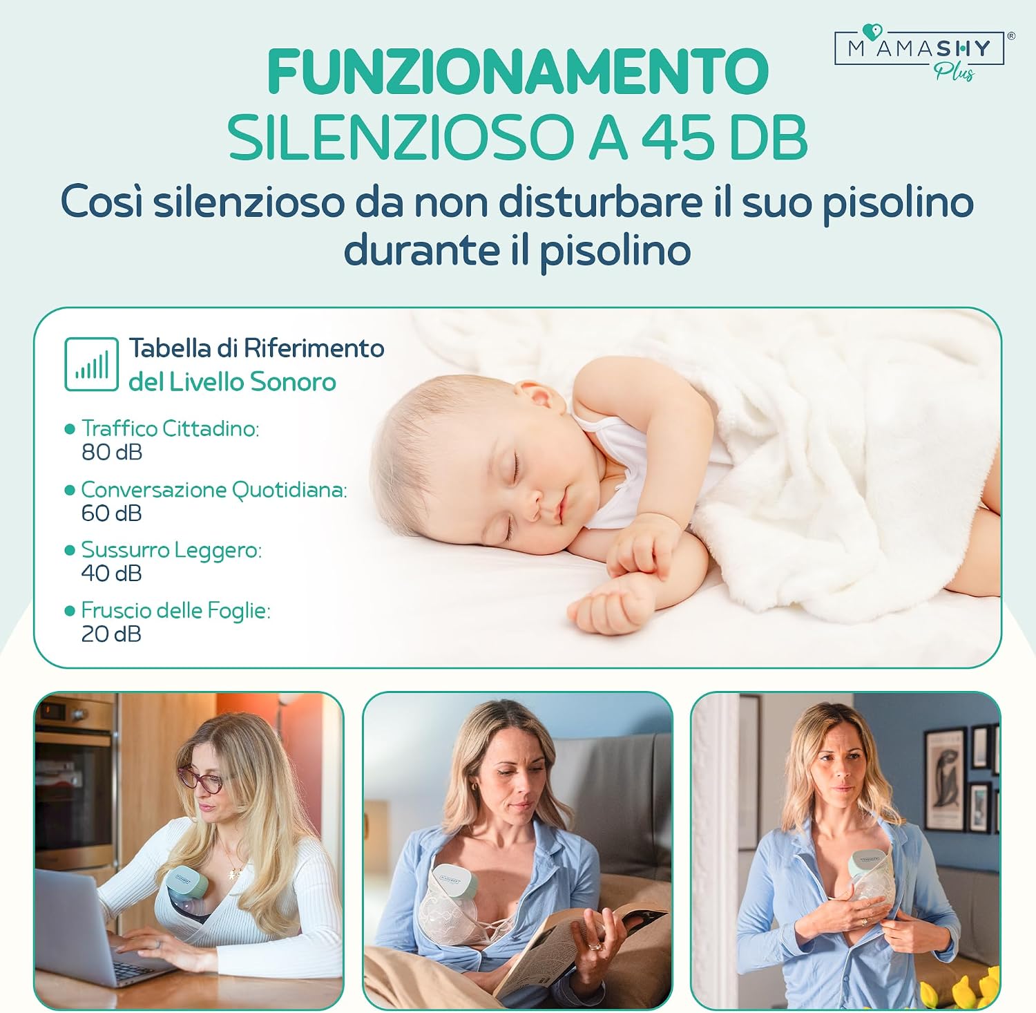 Thumbnail 4 de Mamashy Plus – Tiralatte Elettrico Indossabile Silenzioso: praticità e comfort per l’allattamento