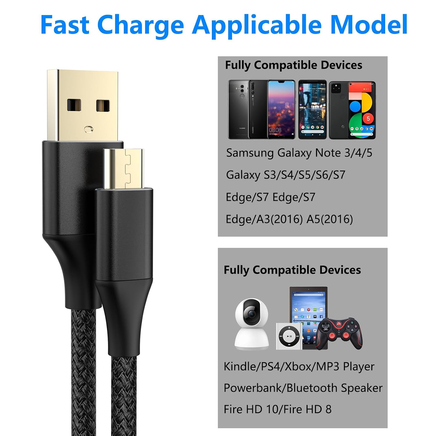 Thumbnail 6 de BJIDS Micro USB charger 3 m