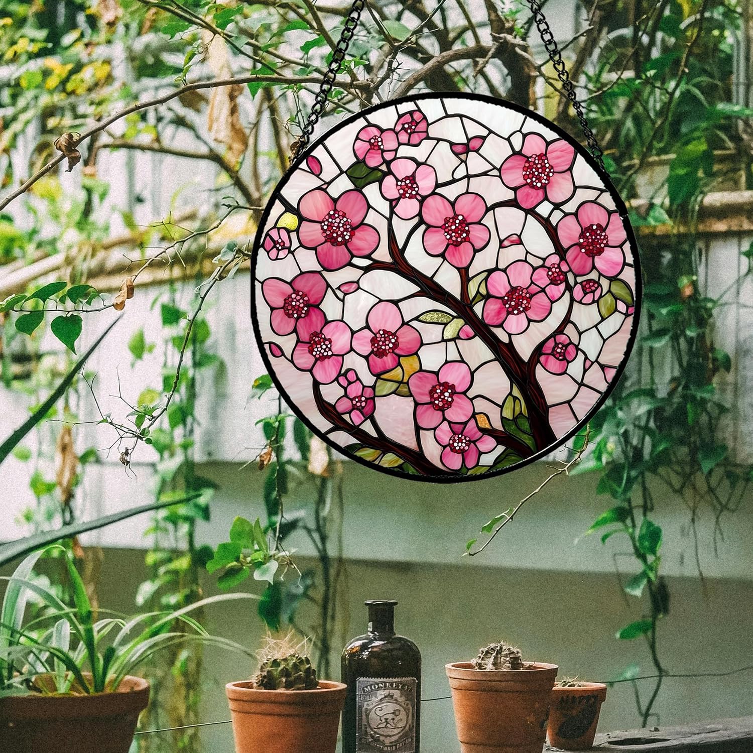 Detalle 1 de Stained Glass Window Suncatcher, 12-inch