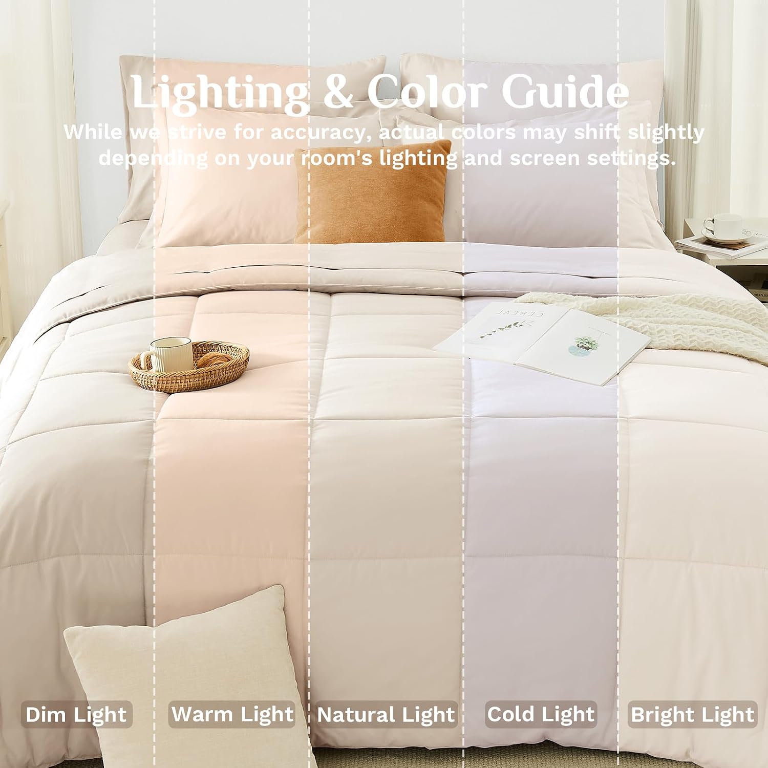 Thumbnail 5 de JOLLYVOGUE Queen Comforter Set 7-Piece
