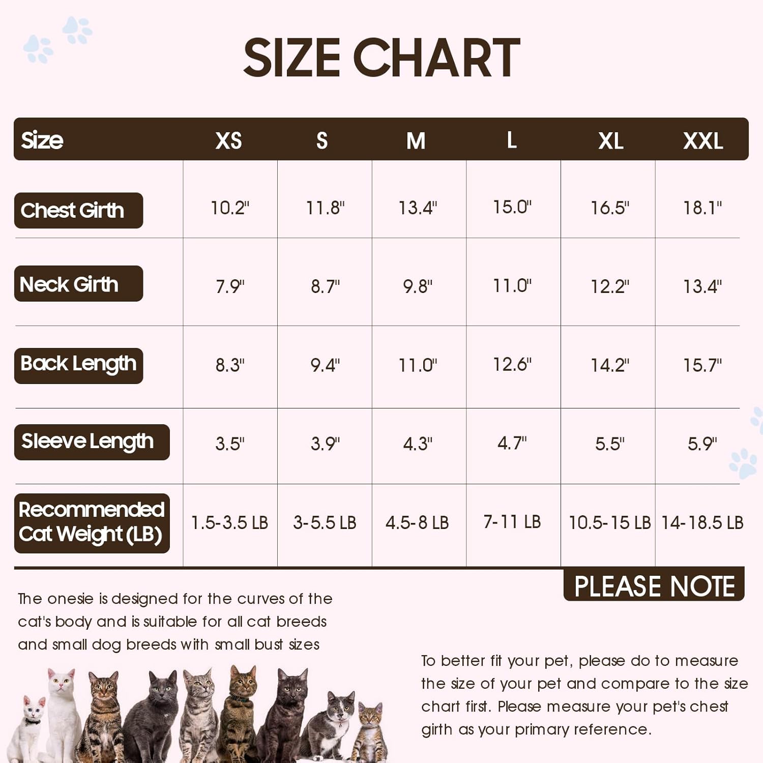 Thumbnail 1 de OUOBOB Sphynx Cat Recovery Suit – soft anti-licking & hair control bodysuit for after surgery (Blue, 2XL)