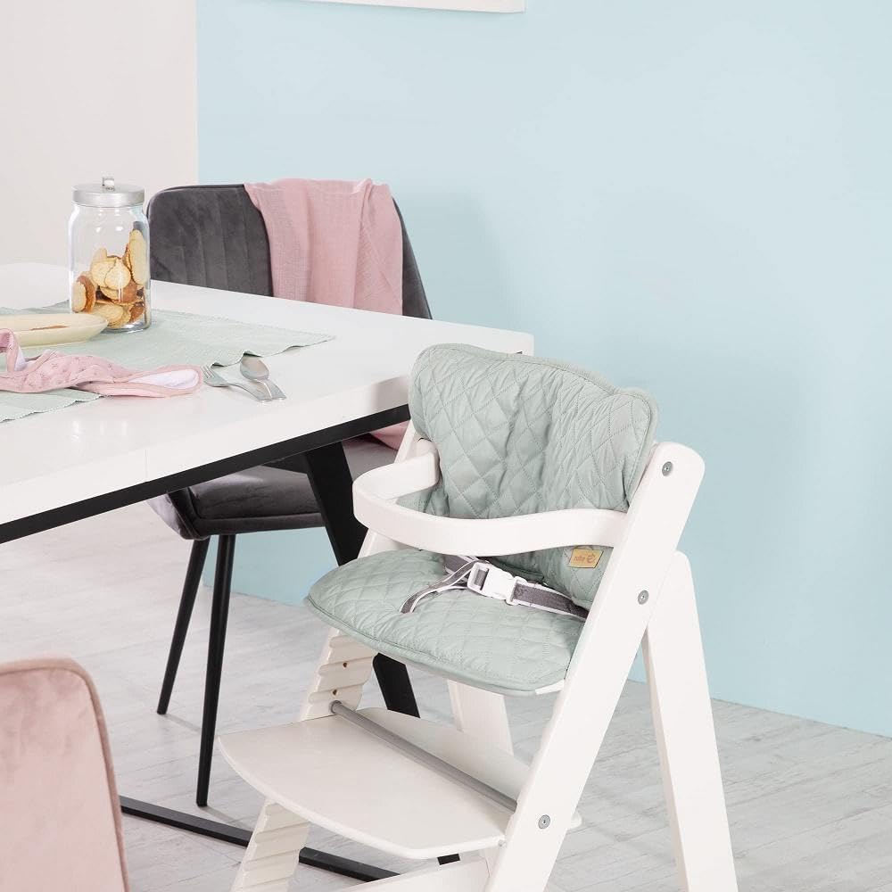 Detalle de Roba Cuscino Riduttore Style per Seggiolone – Set 2 pezzi per Seduta e Schiena, Universale, Impermeabile, Verde
