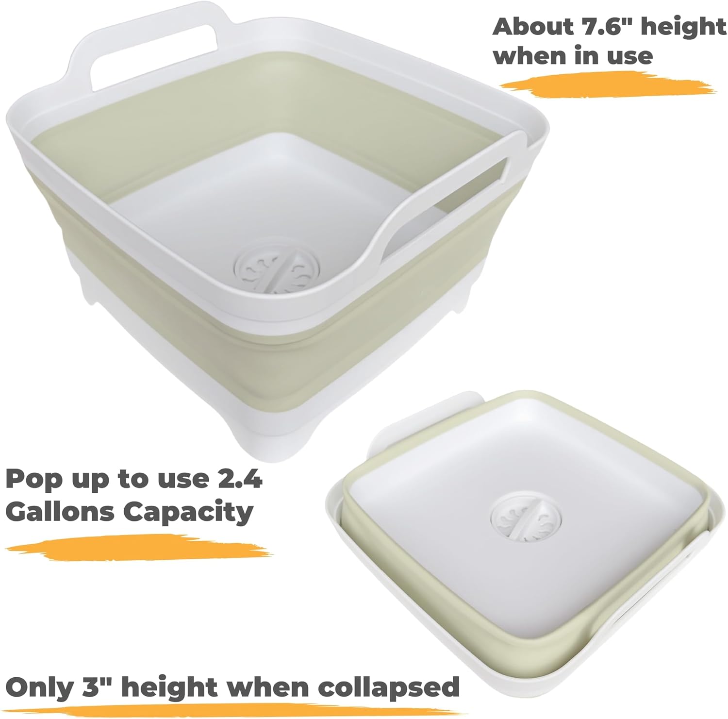Thumbnail 2 de GIMWA Collapsible Wash Basin 2.4 Gallons