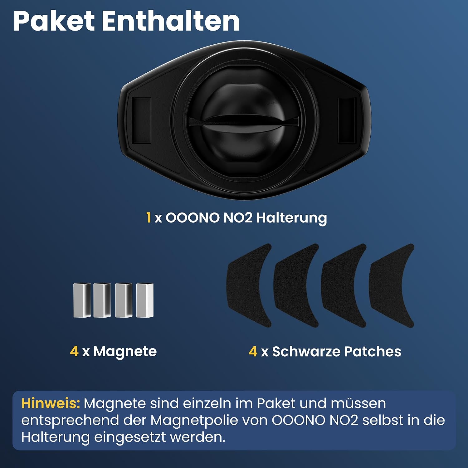 Detalle de DESELL ooono 2 Halterung – magnetische Auto-Lüftungsgitterhalterung für OOONO CO-Driver NO2