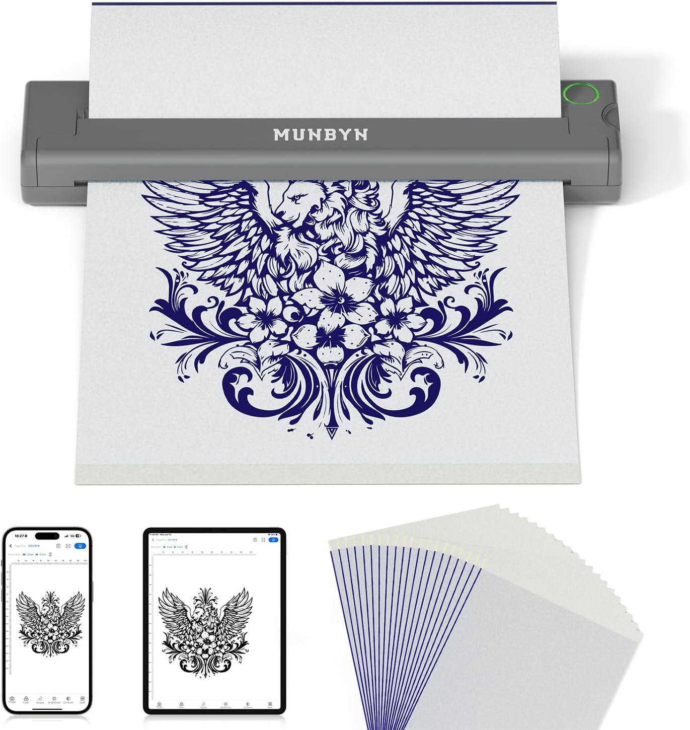 MUNBYN ITP05 tatouage imprimante Bluetooth