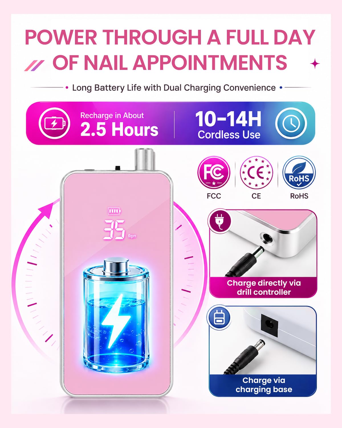 Thumbnail 6 de Makartt Nail Drill 60W Professional ๐