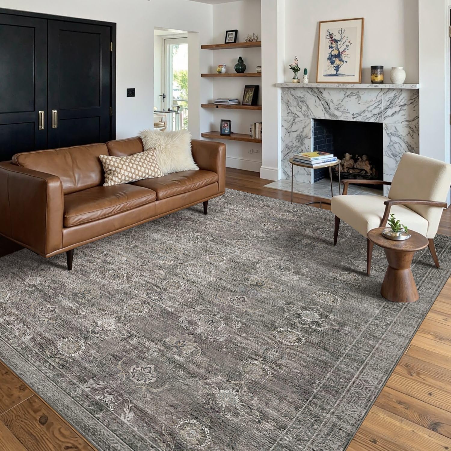 Detalle de Rugxara 5x7 Taupe Grey Area Rug ⚙