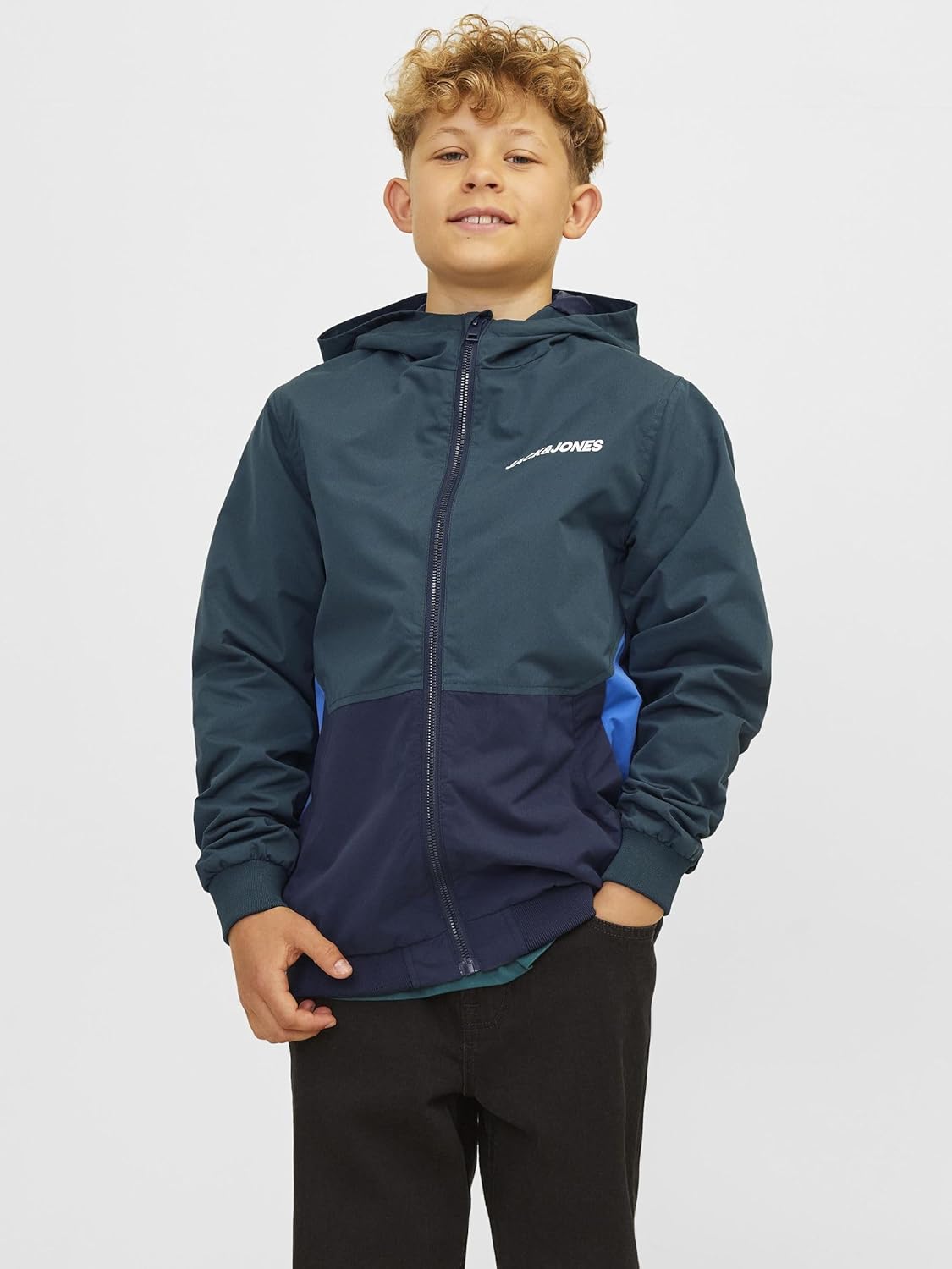 Thumbnail 1 de JACK & JONES Kids Erush Block Colour: bomber con cappuccio per bambini