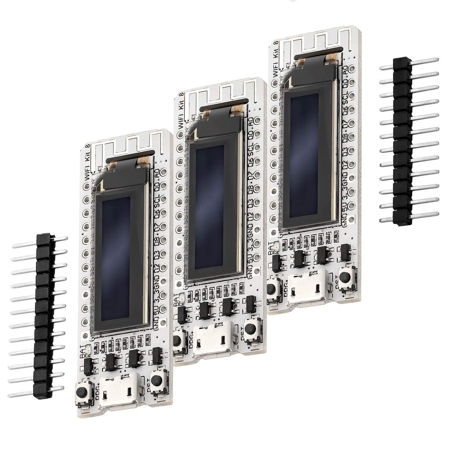 Thumbnail 5 de AZDelivery NodeMCU ESP8266-12F Heltec avec écran OLED et CP2102 pour projets WiFi (compatible Arduino)