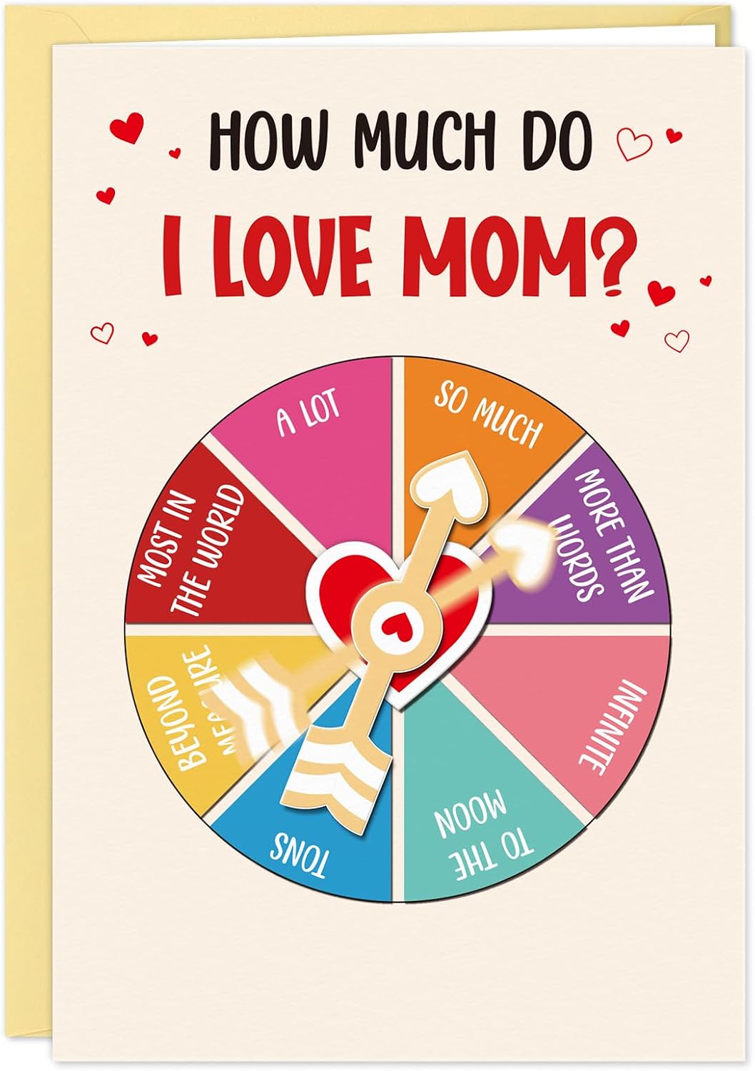 Detalle de FLYAB C260206439 Funny Mother’s Day Card with Interactive Spinner Wheel