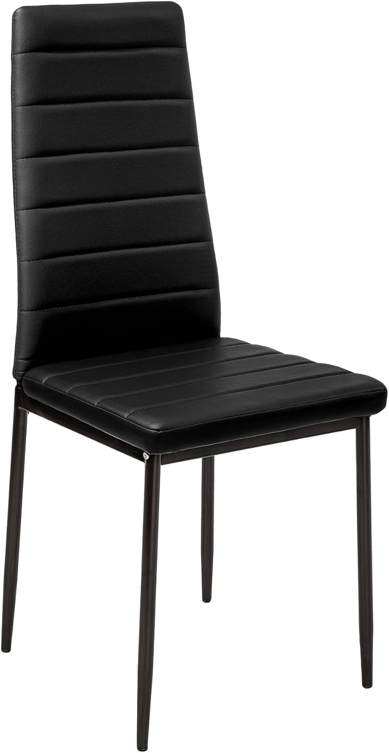 Detalle 2 de TecTake® Sillas Comedor Acolchadas Modernas🪑, 6 Negros