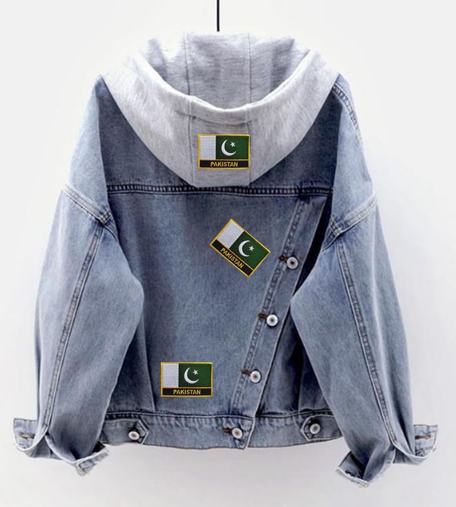 Thumbnail 2 de Uijokdef Pakistan Flag Patch, 3.15 x 2 in