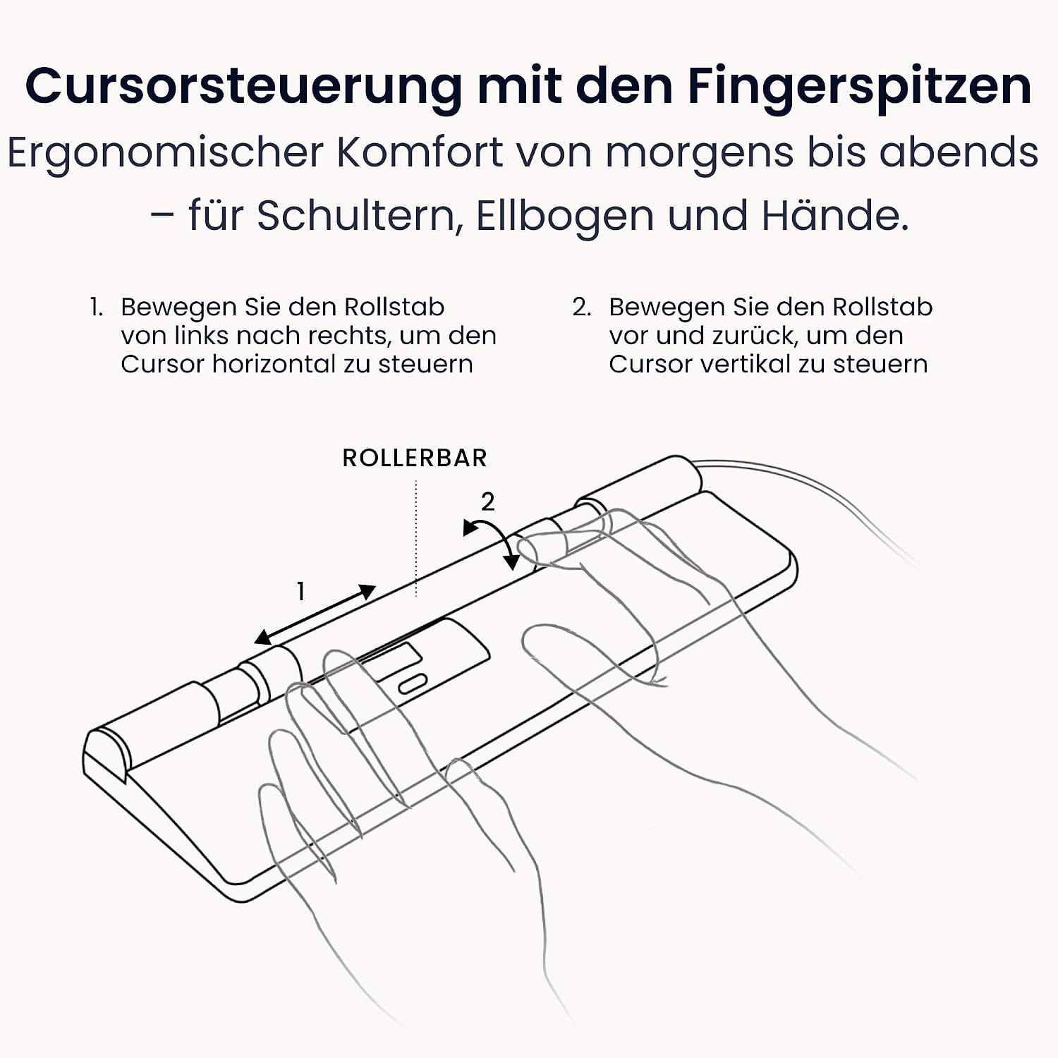 Detalle 2 de Contour RollerMouse Pro Slim ergonomische Maus