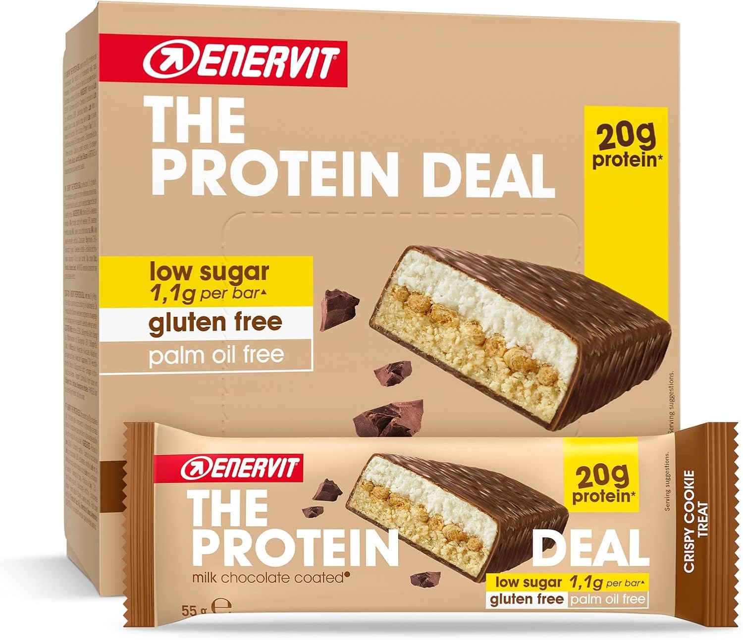Thumbnail 5 de Enervit The Protein Deal Caramel Fun 20g proteine 🍫