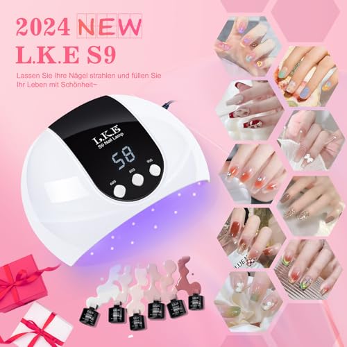 Thumbnail 6 de LKE UV Lampe 54W für Gel-Nägel – Tragbar, USB-betrieben, 3 Timer, LCD Display, Auto-Sensor